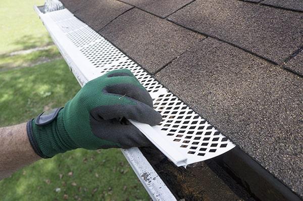 gutter guards use a special design to prevent leaves and debris from entering and clogging your gutters